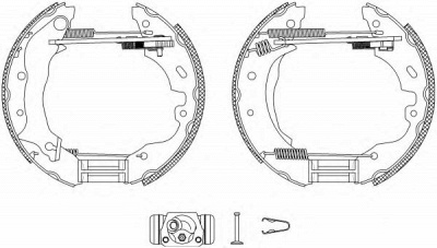 HELLA PAGID 8db355004091 -  Комплект тормозных колодок